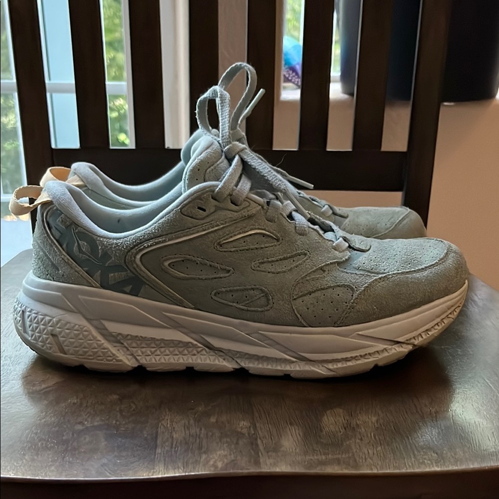 Hoka One One Women's Sneakers - Light Sage Green and White